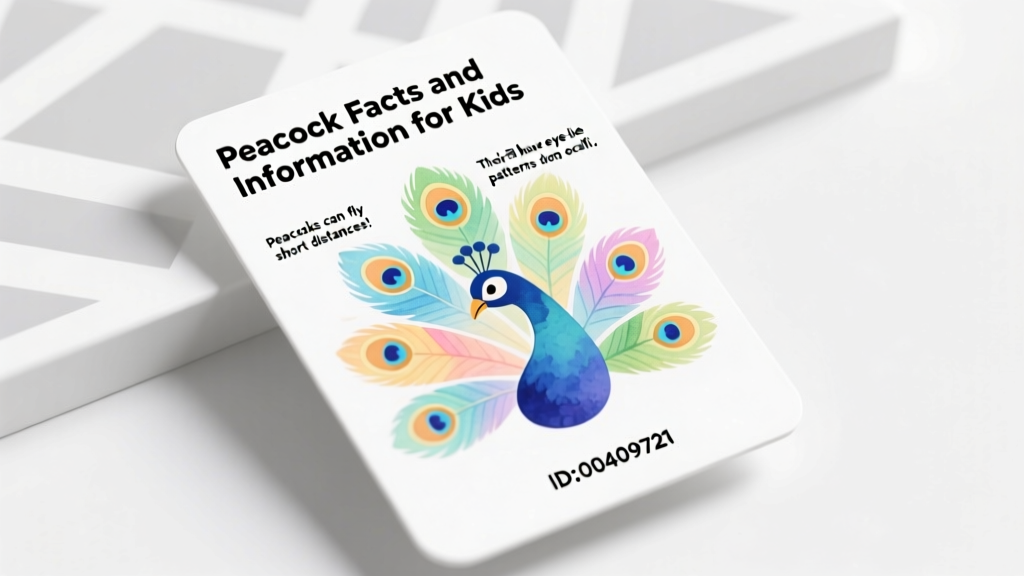 Peacock Facts and Information for Kids: Colorful, Clever, and Full of Wonder