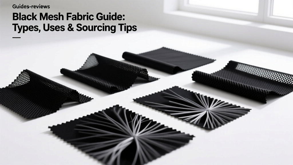 Black Mesh Fabric Guide: Types, Uses & Sourcing Tips