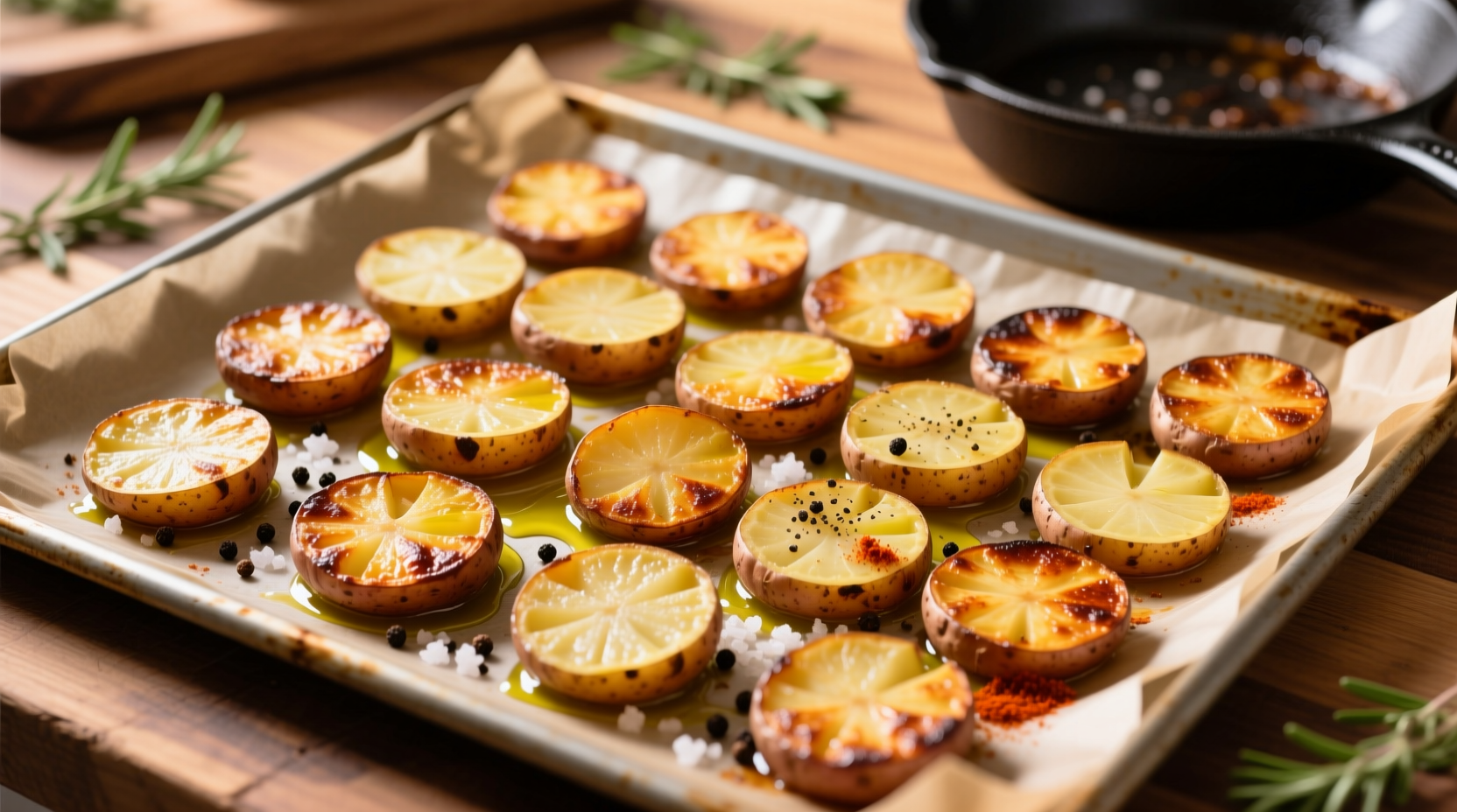 Roast Russet Potato Slices at 350°F: 25-35 Minute Guide