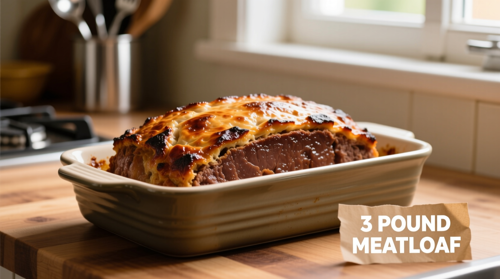 3 pound meatloaf how long to cook