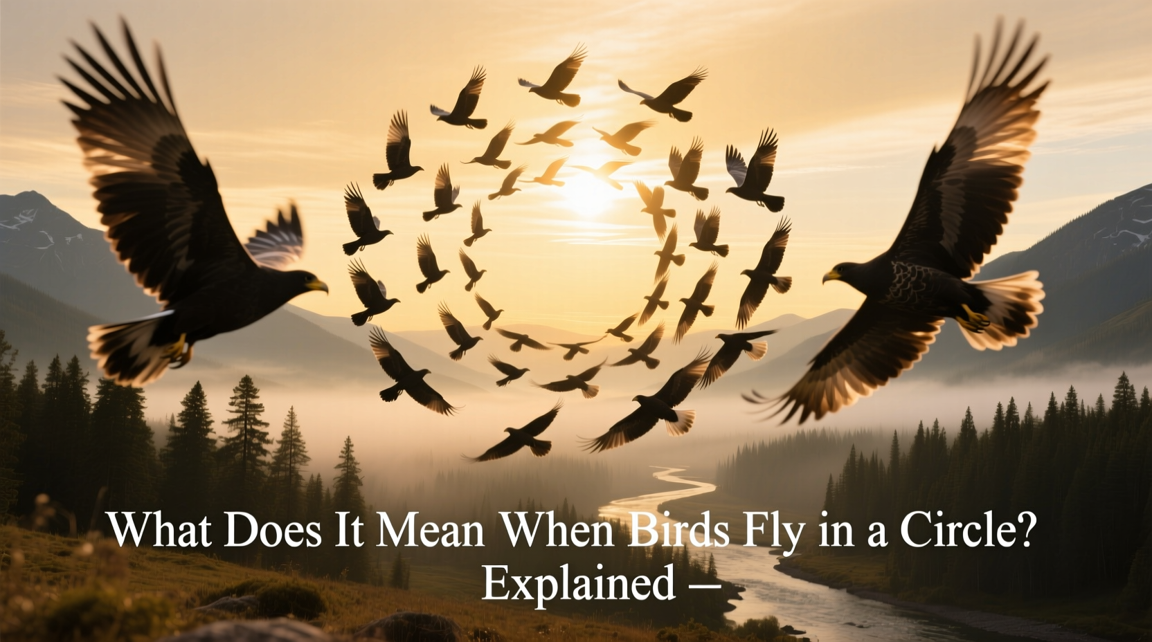 what does it mean when birds fly in a circle