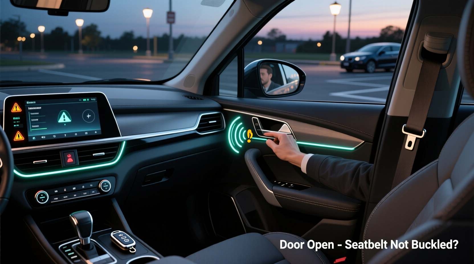 why does my car beep when i open the door possible reasons