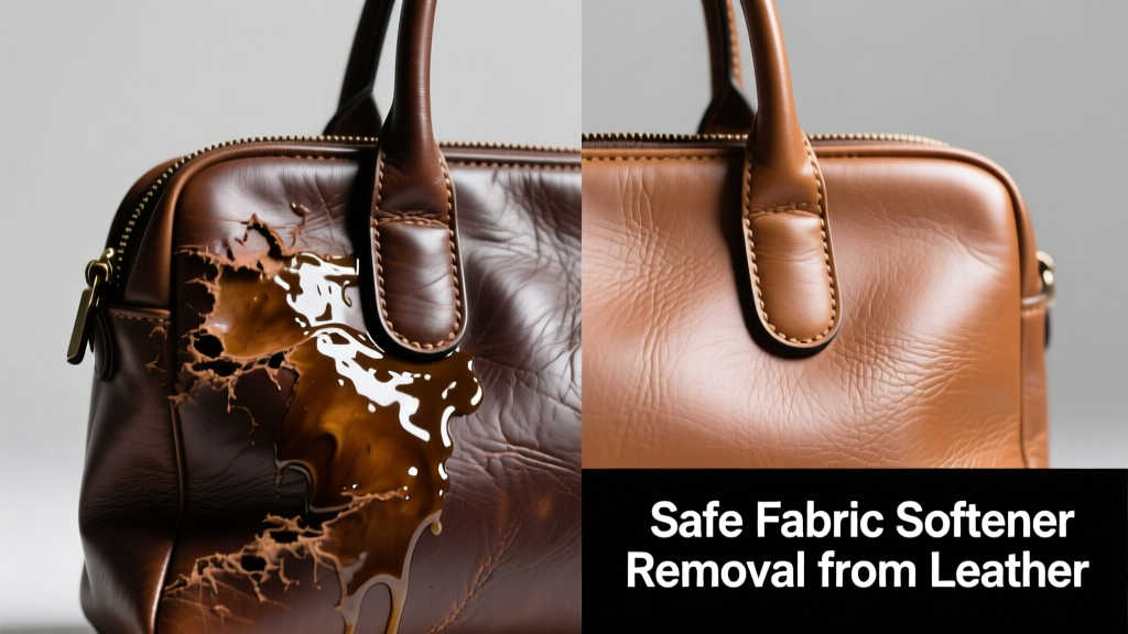 How to Remove Fabric Softener from Leather Safely