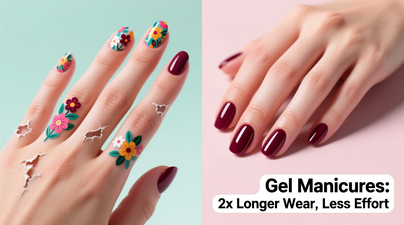 nail stickers vs gel manicures which gives longer wear for less effort