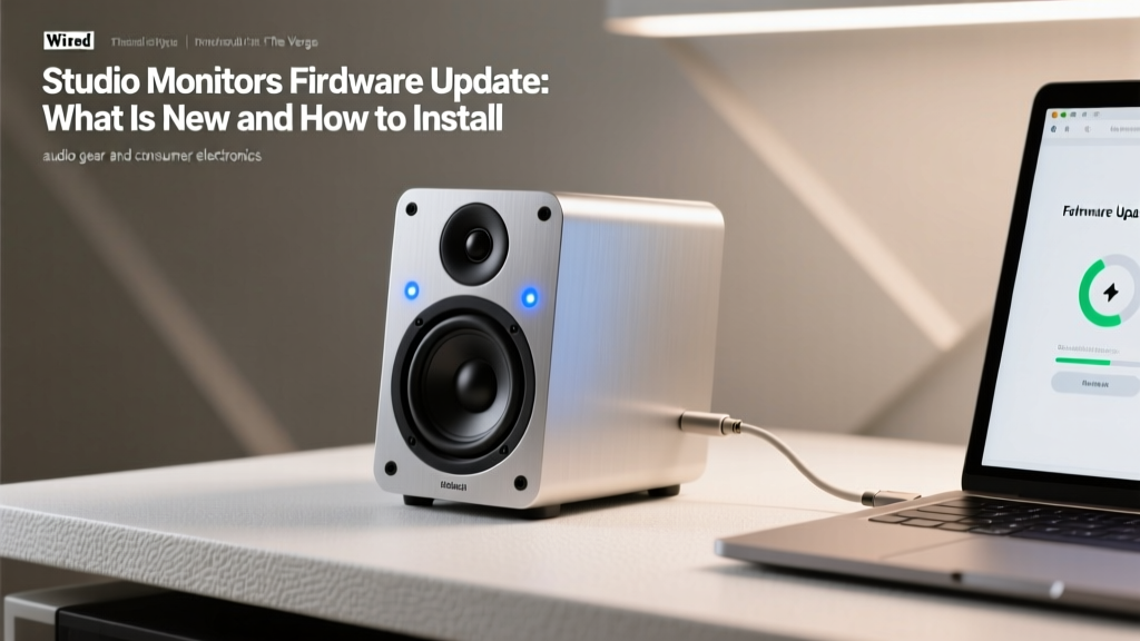 Studio Monitor Firmware Update: What’s New & How to Install