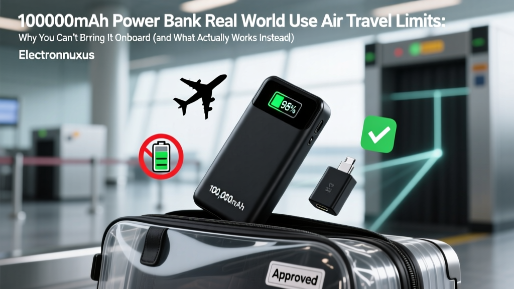 100000mAh Power Bank Real World Use Air Travel Limits: Why You Can’t Bring It Onboard (and What Actually Works Instead)