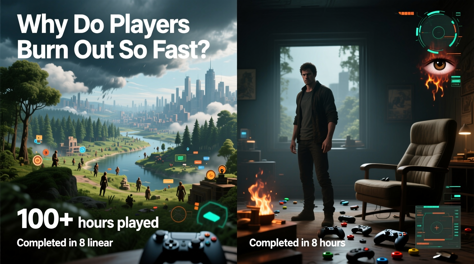 open world games vs linear narratives why do players get burnout so fast