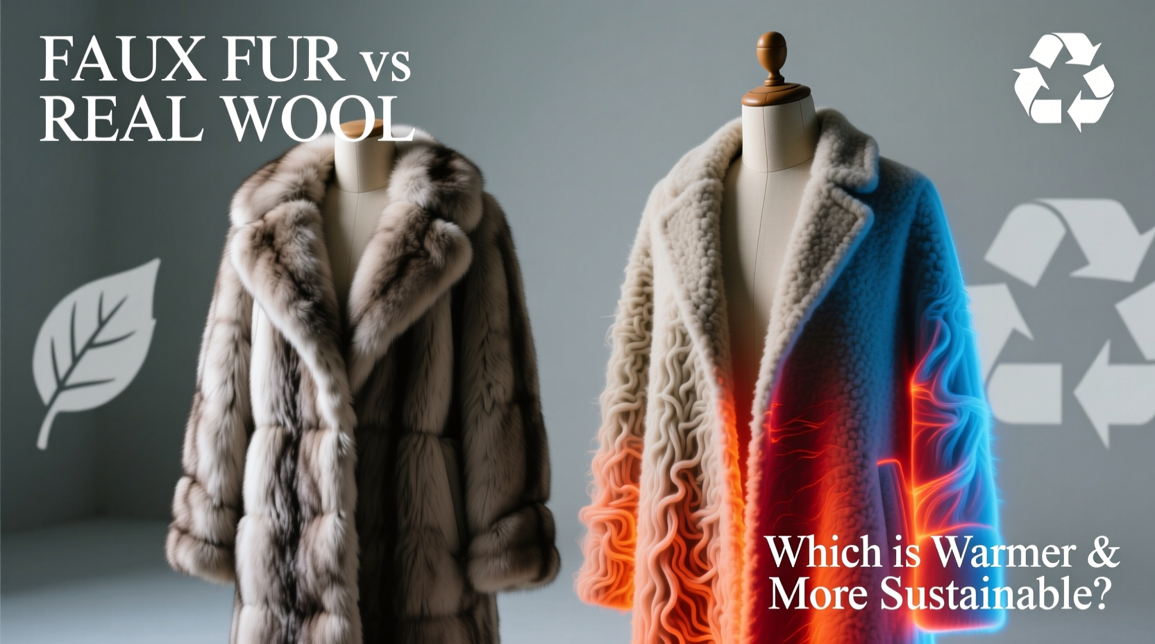 faux fur coats vs real wool which is warmer and more sustainable