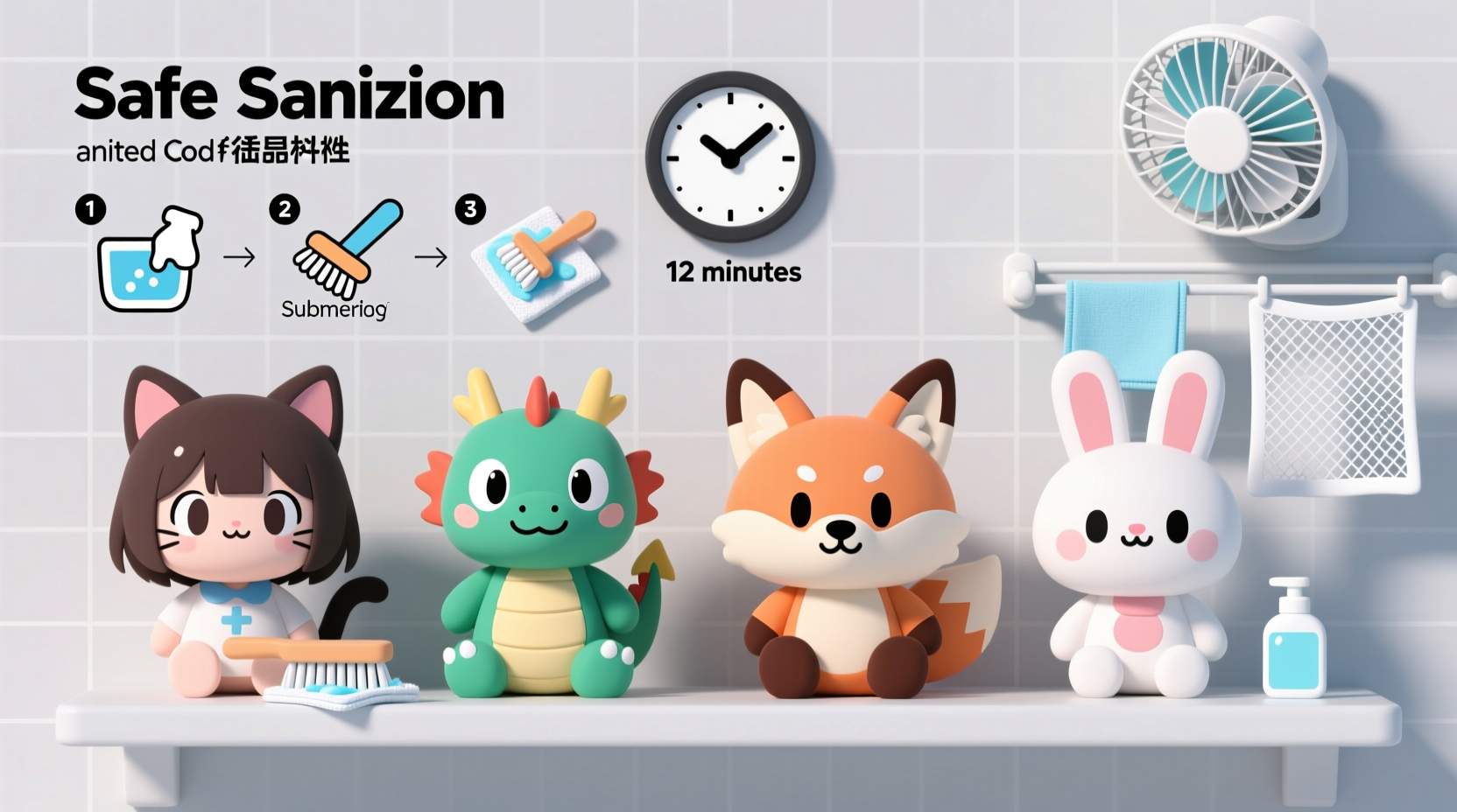 how to sanitize thrifted anime plushies safely