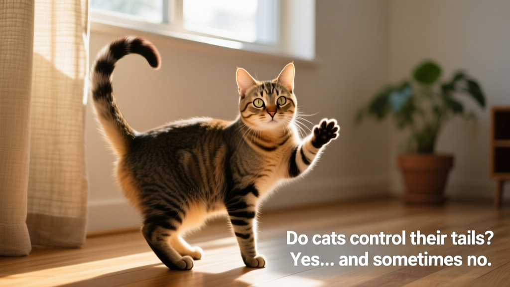 Do Cats Control Their Tails? Yes, and Sometimes No
