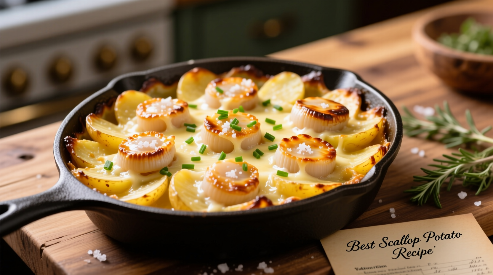 Perfect Seared Scallops with Roasted Potatoes Recipe