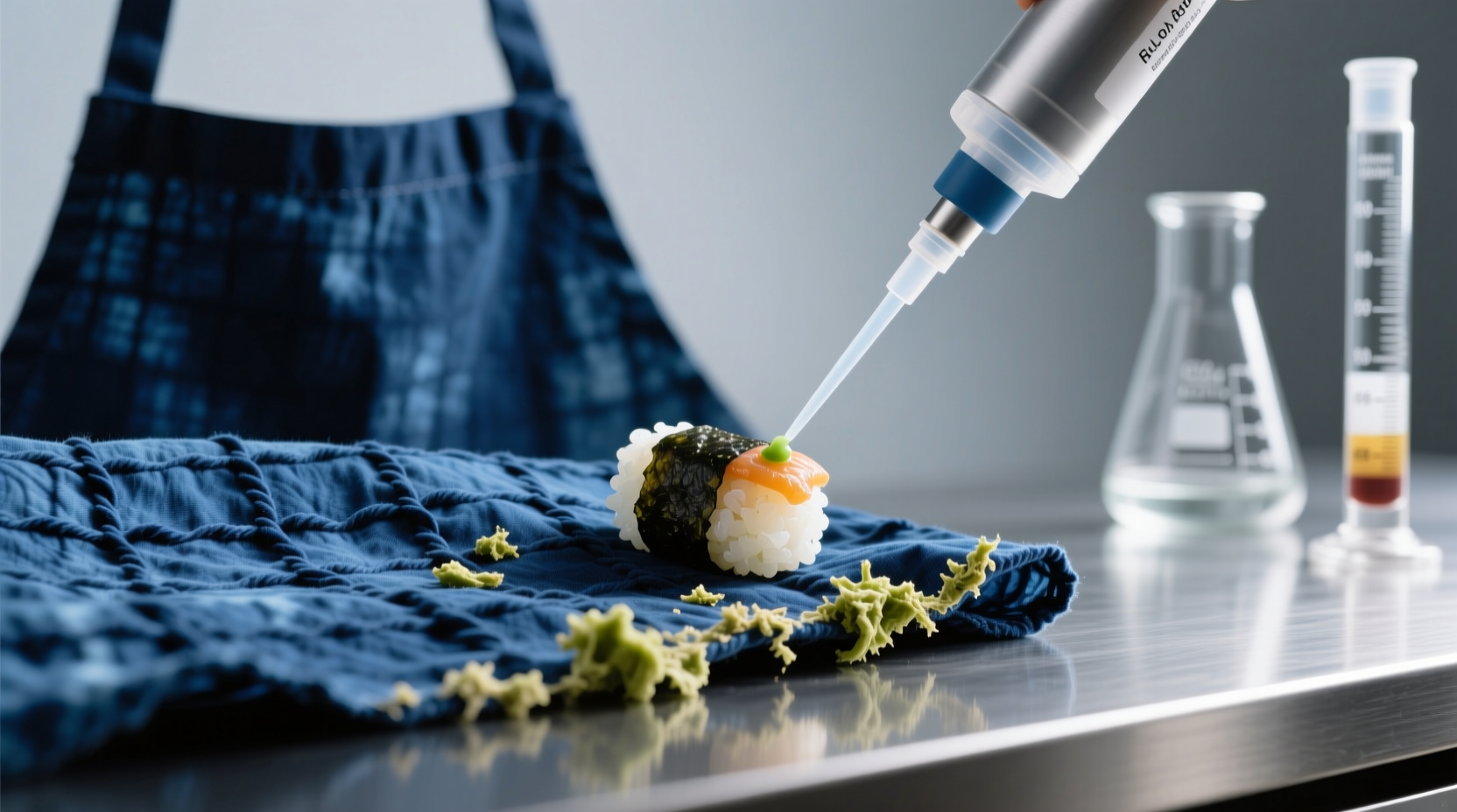 wasabi stain removal for indigo aprons