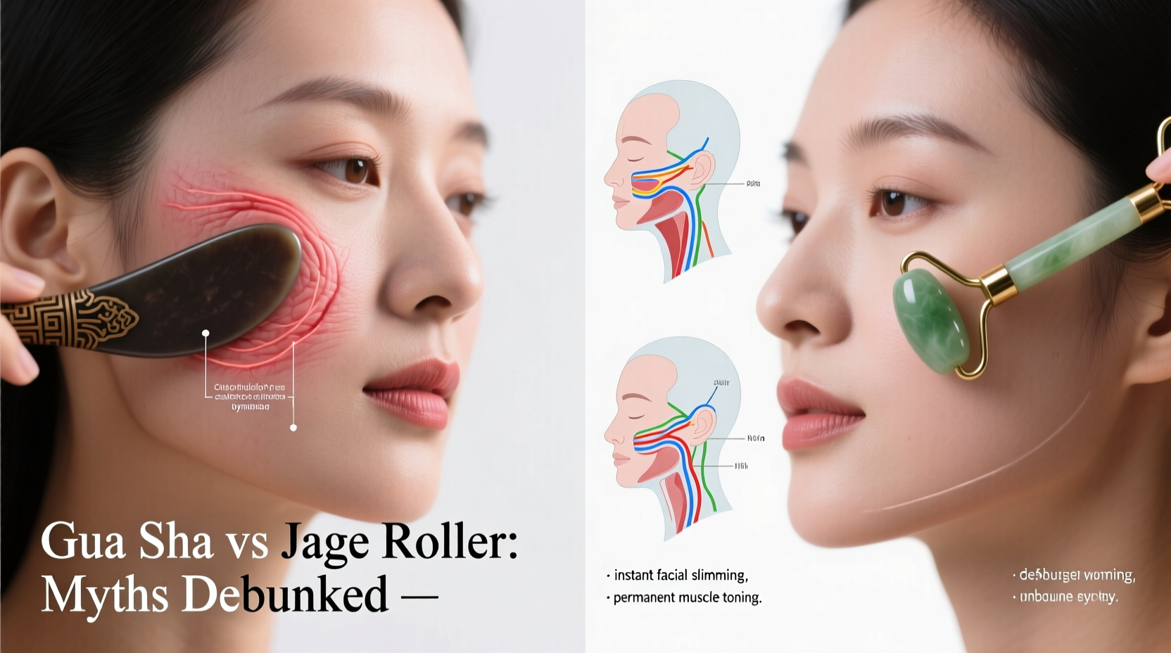 gua sha vs jade roller face sculpting myths debunked