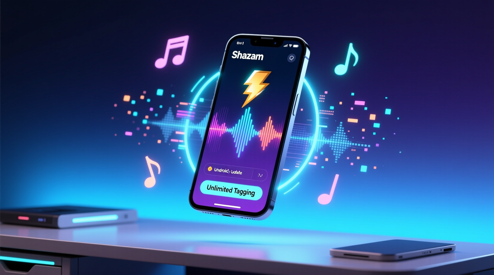 shazam for android update adds unlimited tagging and so