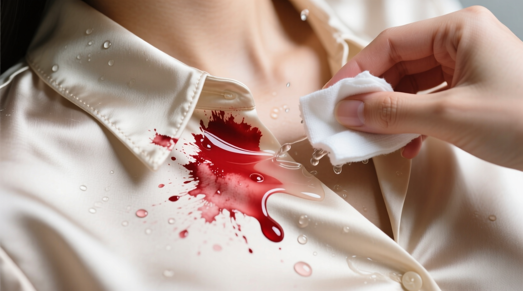 how to remove lipstick stains from silk blouses