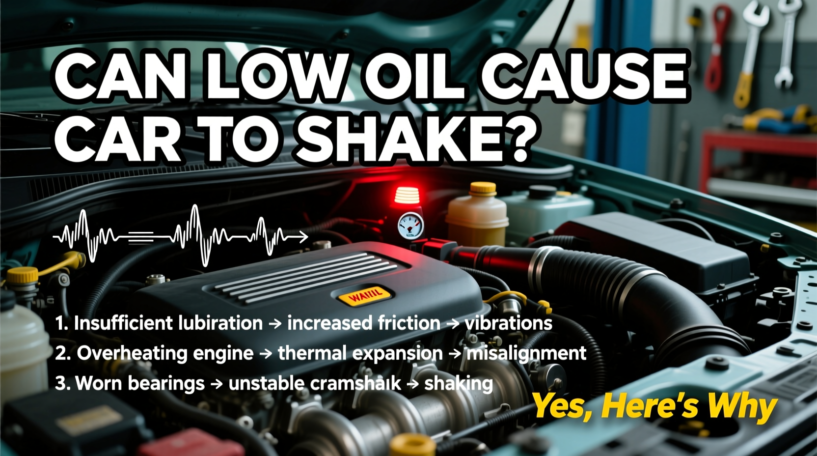 can low oil cause car to shake
