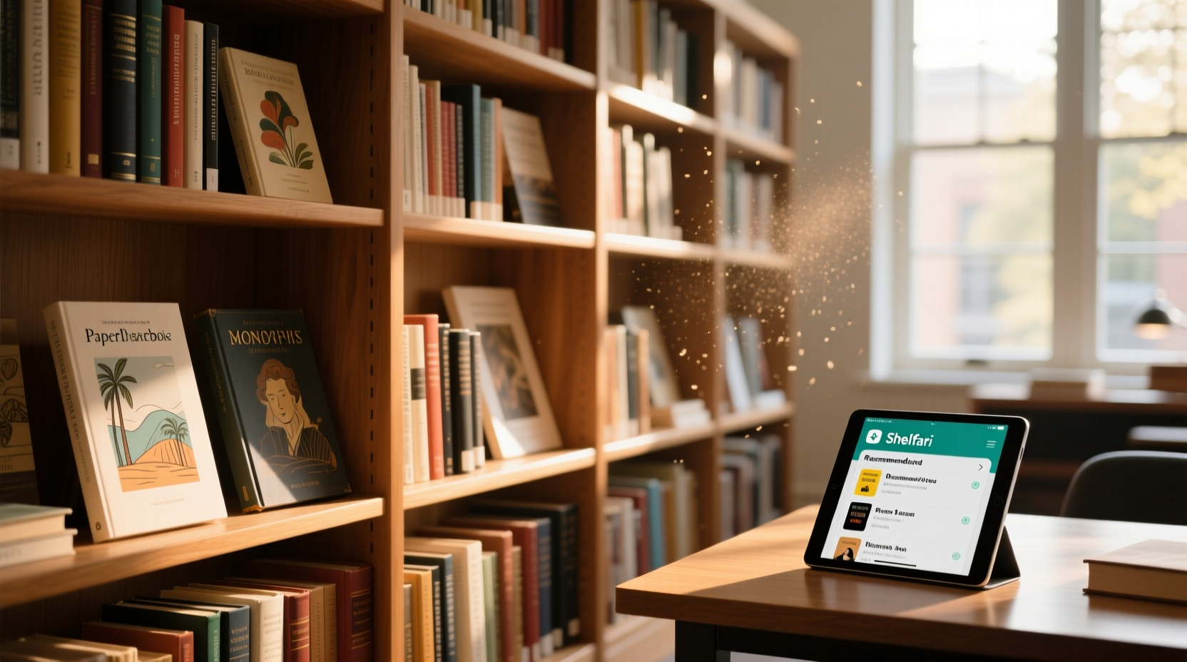 browse and recommend books with shelfari