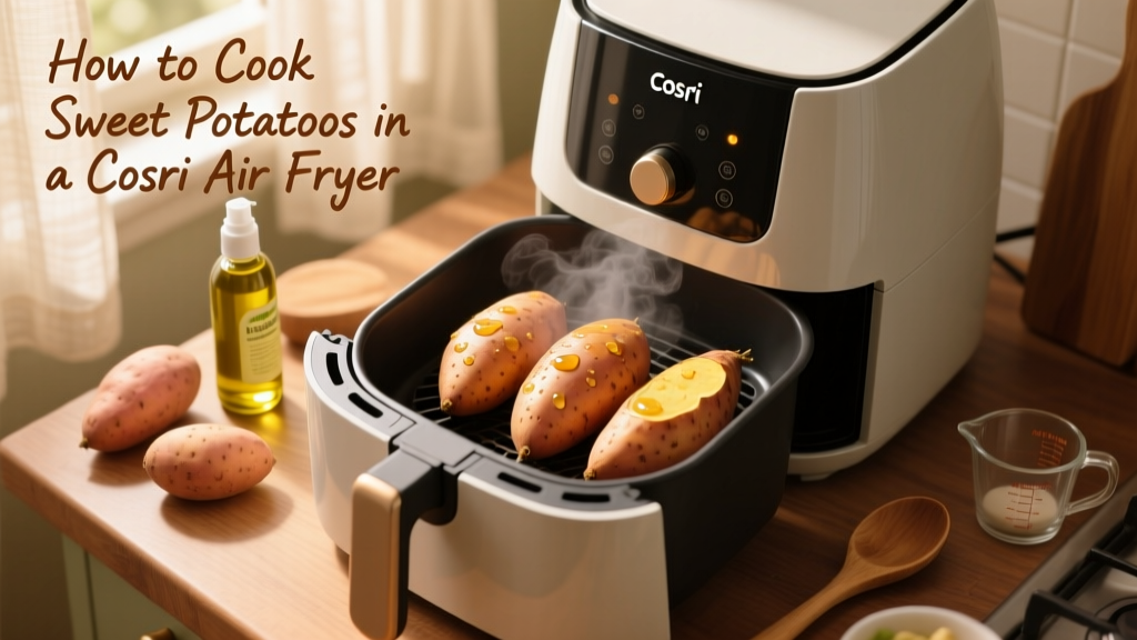 How to Cook Sweet Potatoes in a Cosori Air Fryer