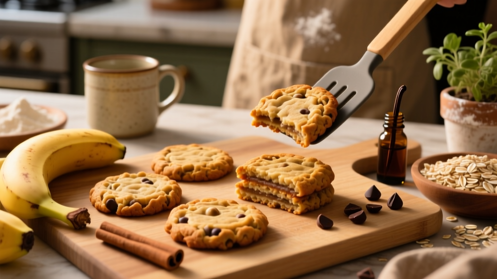 Air Fryer Banana Oatmeal Cookies (Healthy & Crispy!)
