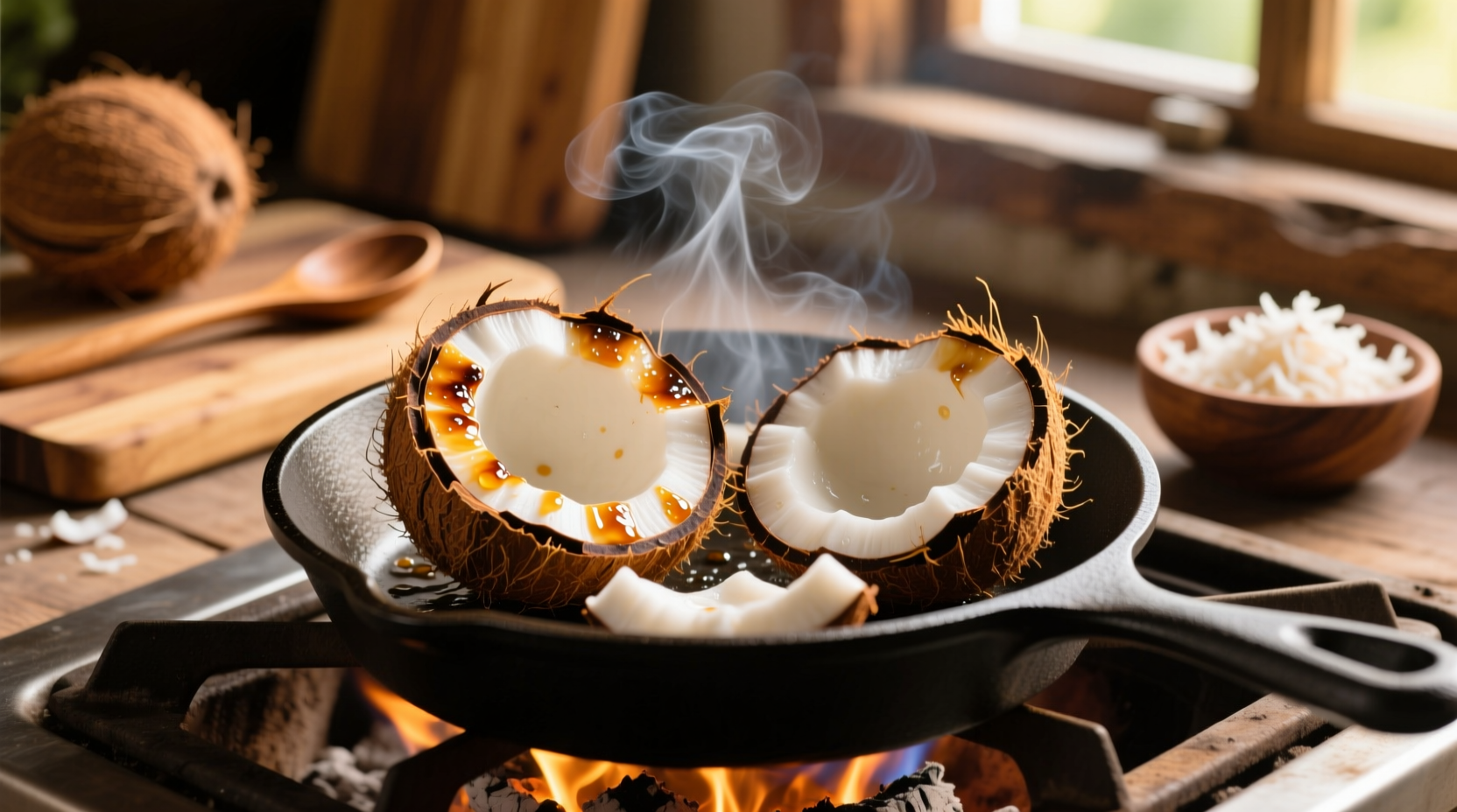 how to toast coconut