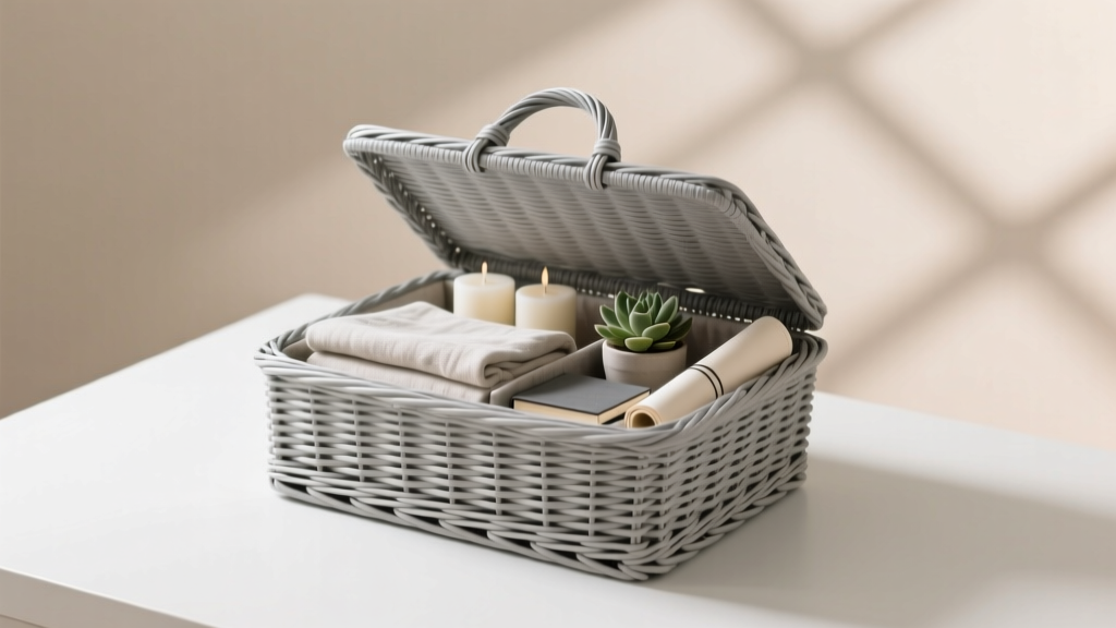 Grey Wicker Basket with Lid: Where to Buy & How to Use It