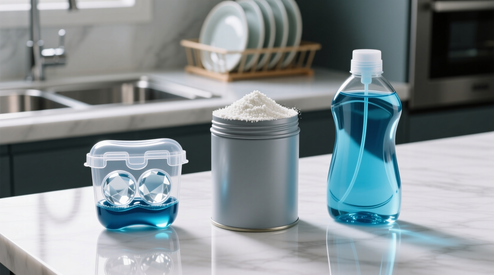 pods vs powder vs liquid dishwasher detergent