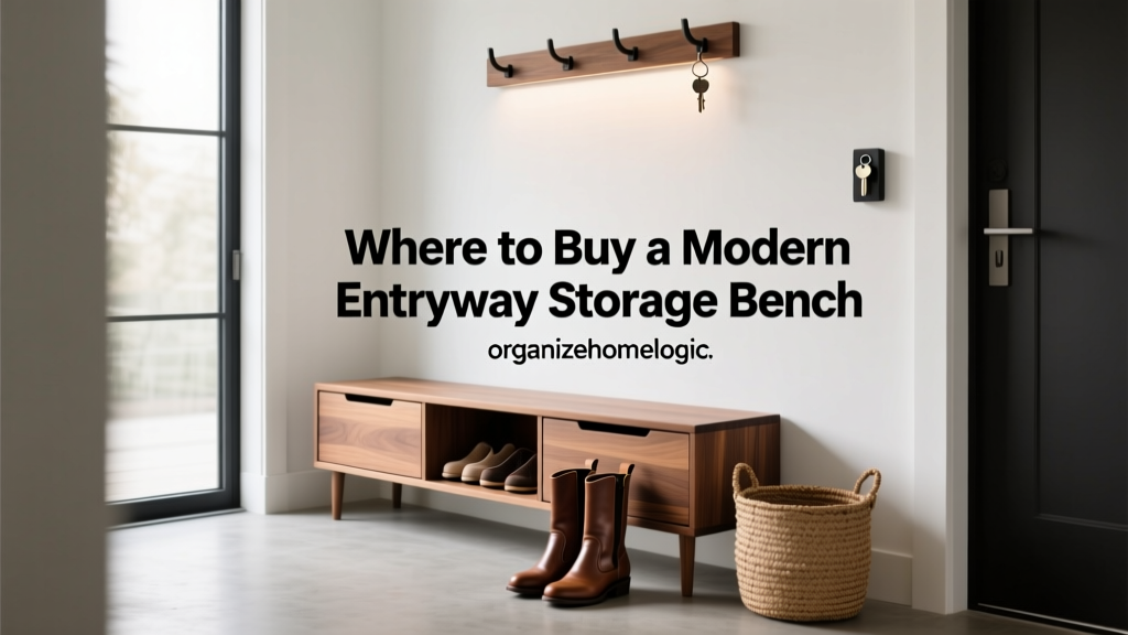 Where to Buy a Modern Entryway Storage Bench