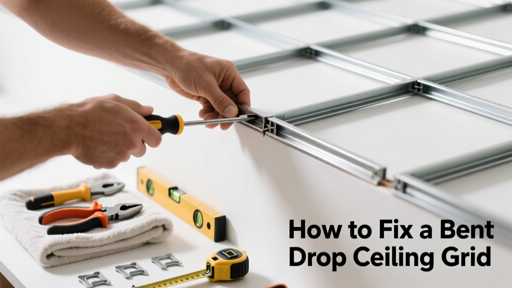 How to Fix a Bent Drop Ceiling Grid