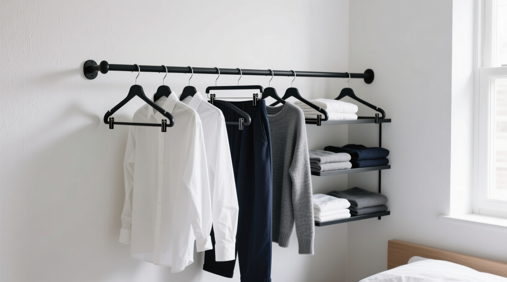 closet organization tips for one rod zero shelves