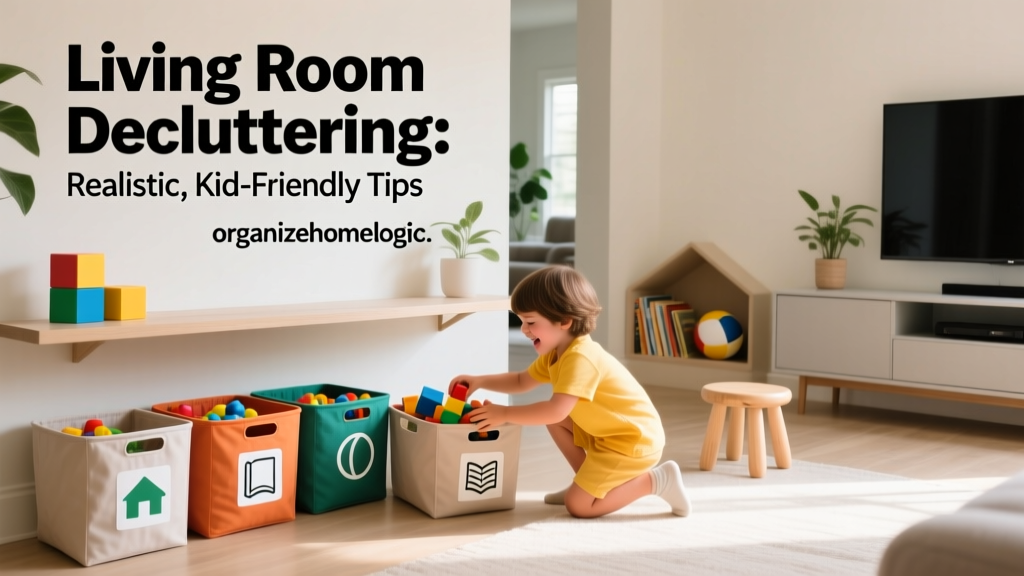 Living Room Decluttering: Realistic, Kid-Friendly Tips