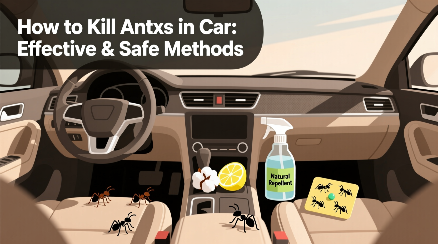 how to kill ants in car