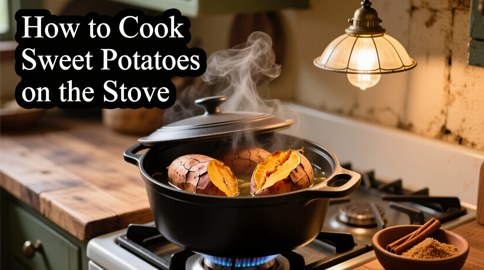how do you cook sweet potatoes on the stove