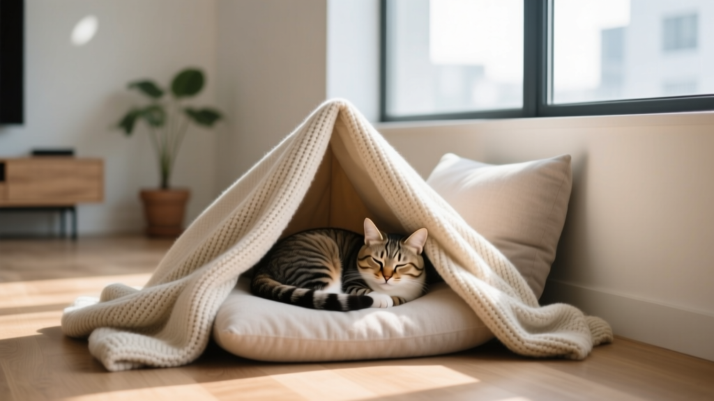 What Is Cat Nesting Behavior? Why Your Cat Builds Blanket...
