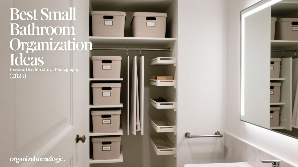 Best Small Bathroom Closet Organization Ideas (2024)