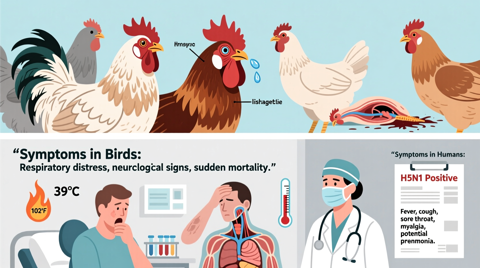 what are the bird flu symptoms