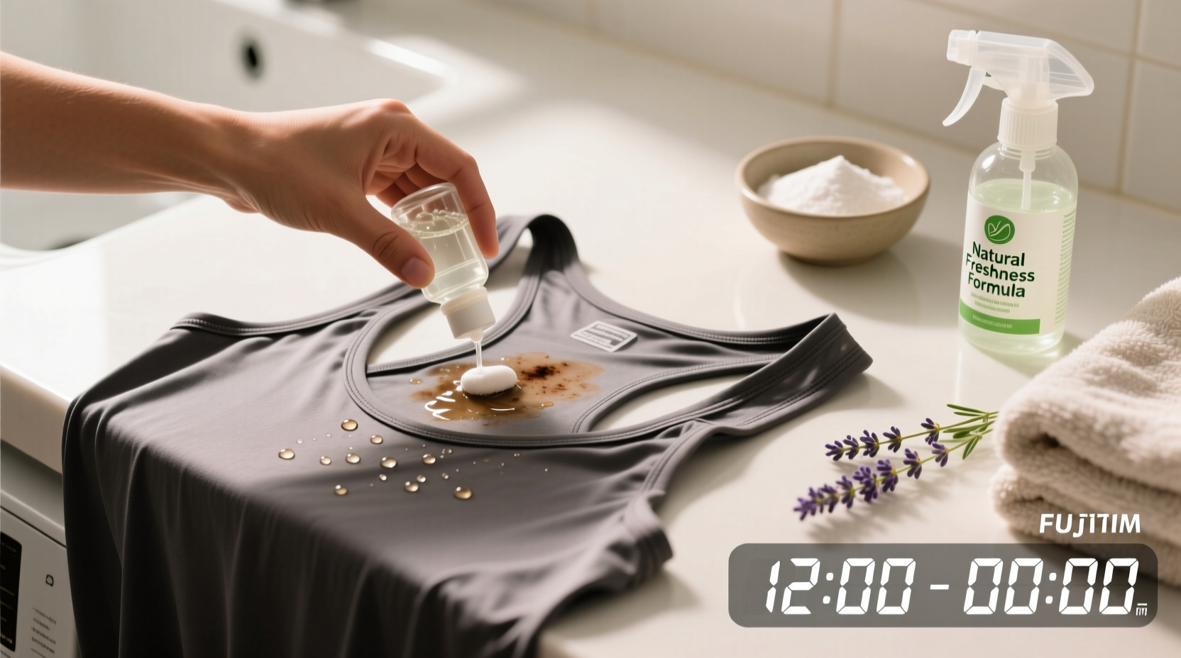 remove deodorant buildup without bleach