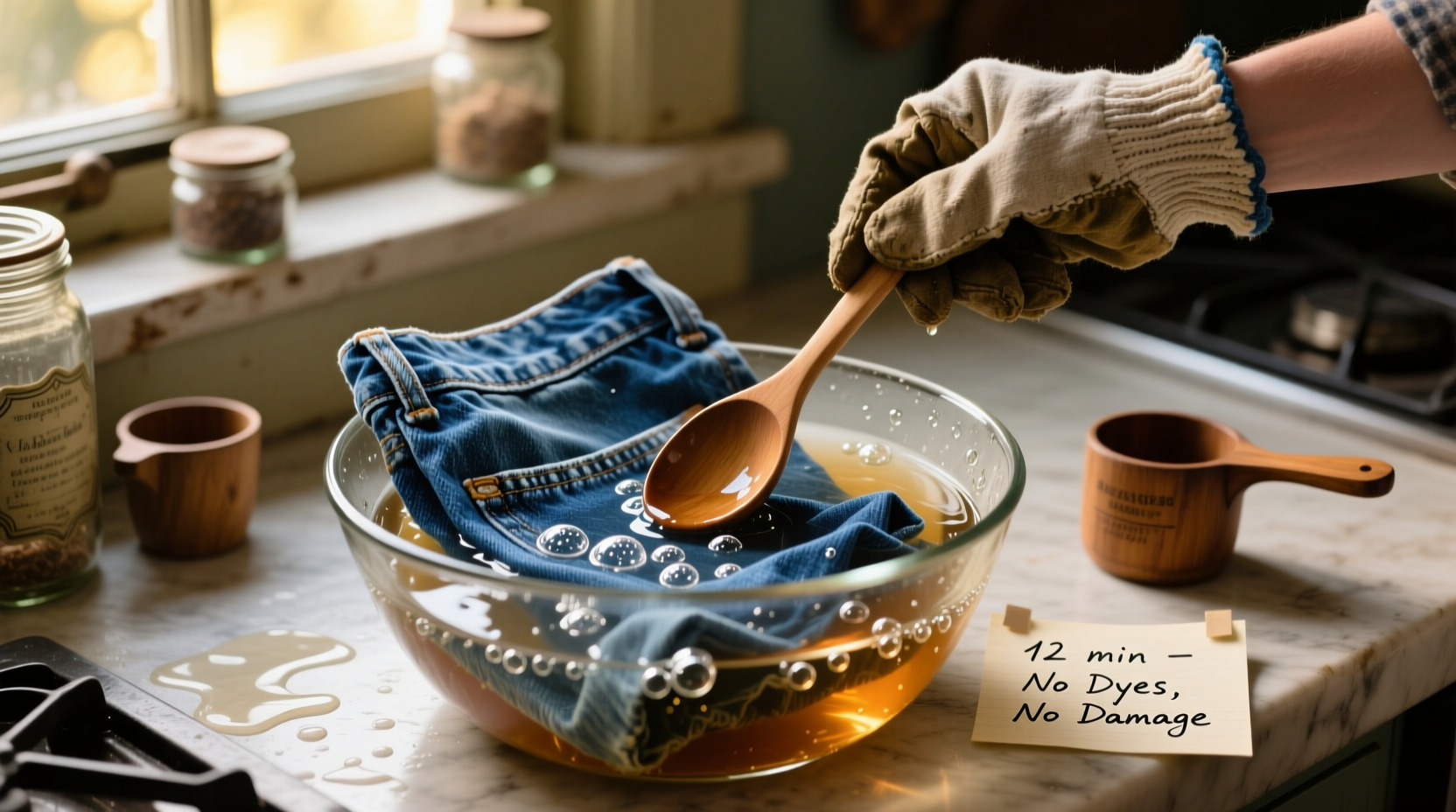 how to revive faded denim with vinegar