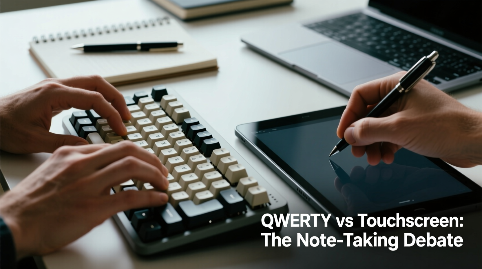 why do some people prefer qwerty keyboards over touchscreens for notes