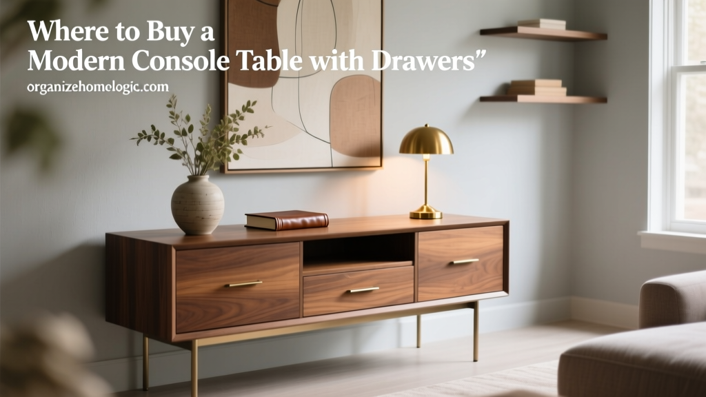 Where to Buy a Modern Console Table with Drawers