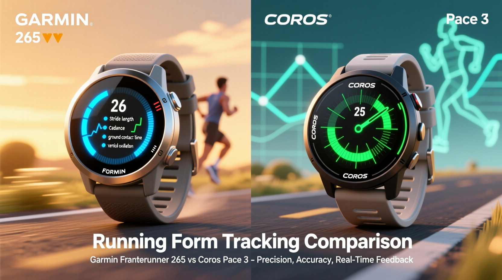 Garmin Forerunner 265 Vs Coros Pace 3 Which Tracks Running Form Better