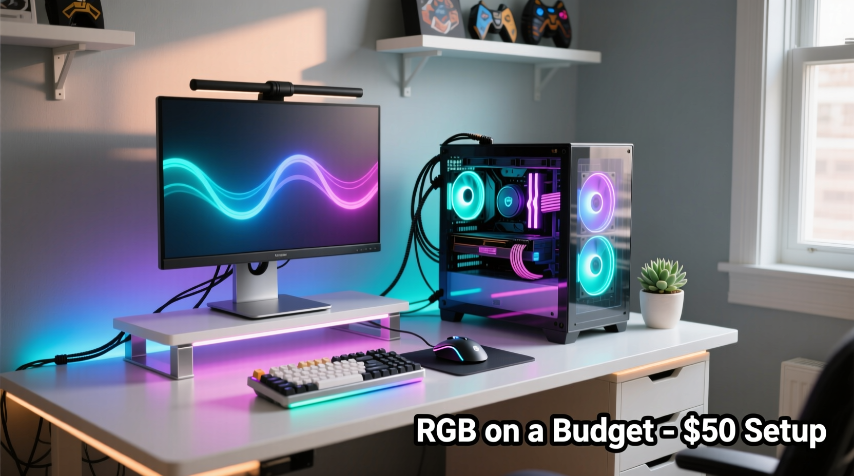 how to personalize a gaming setup with rgb lighting on a budget