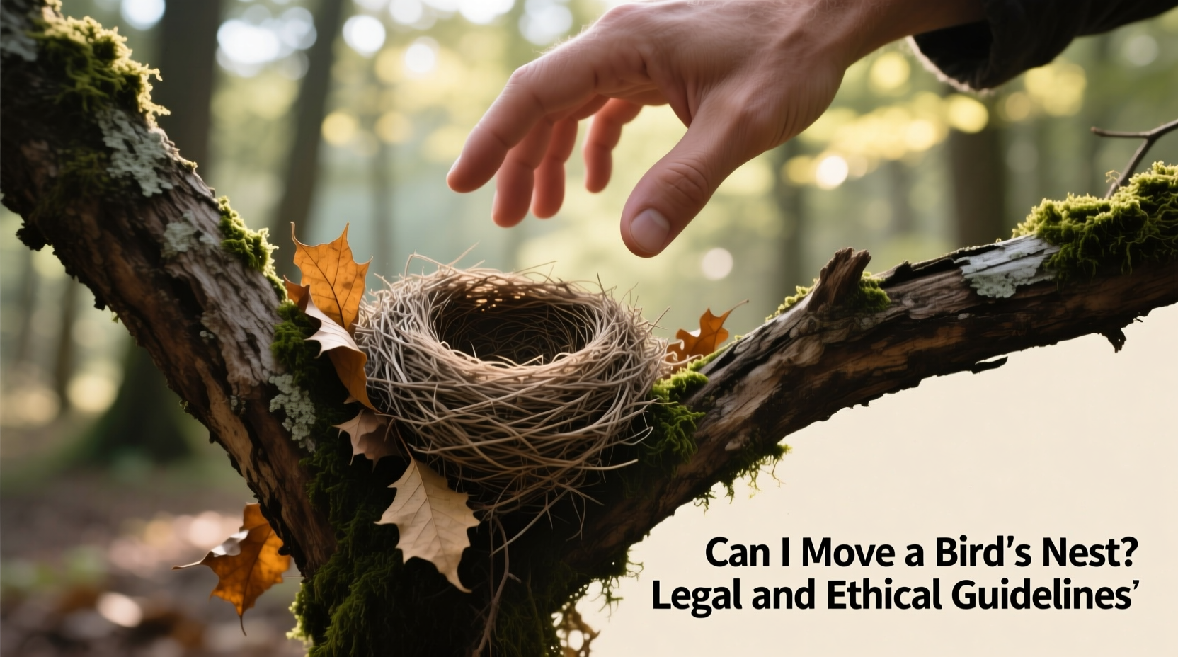 Can I Move a Bird's Nest? Legal and Ethical Guidelines