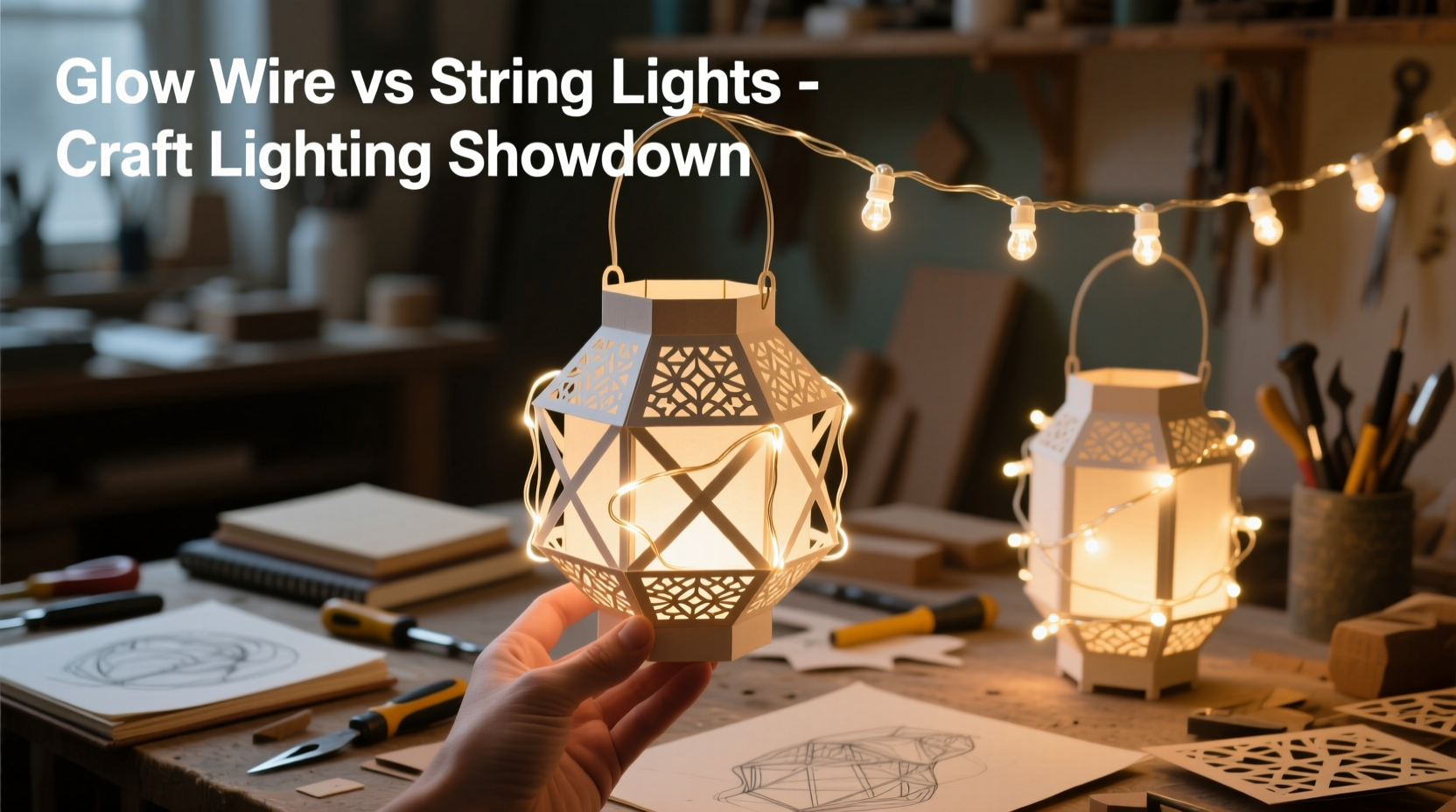 glow wire vs string lights which is better for intricate crafts