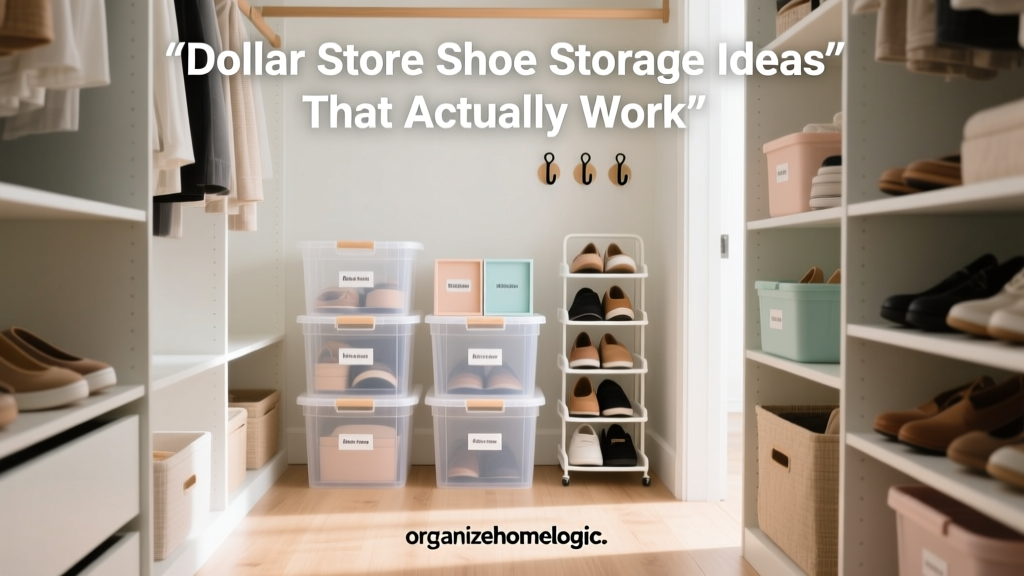 Dollar Store Shoe Storage Ideas That Actually Work