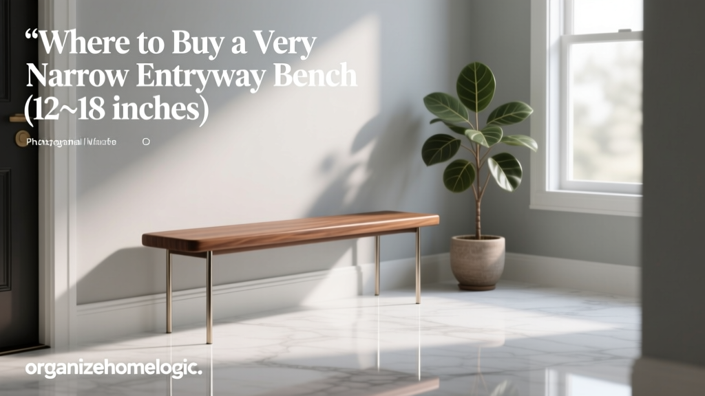 Where to Buy a Very Narrow Entryway Bench (12–18")