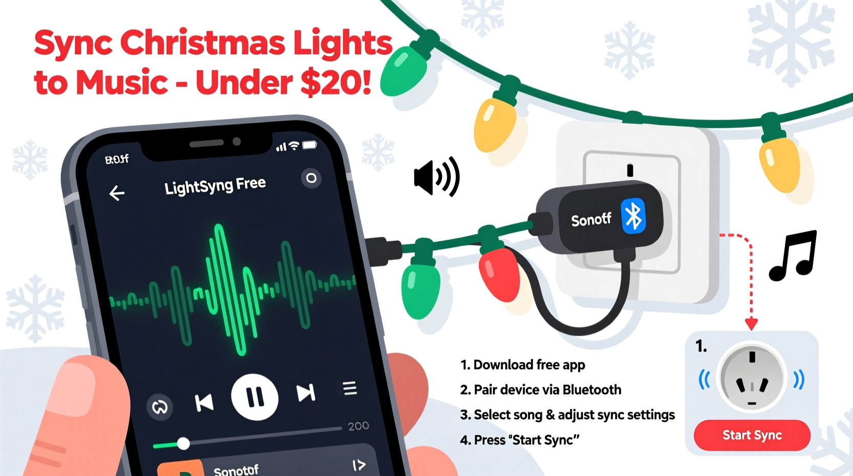how to sync your christmas lights to music using affordable apps and tools