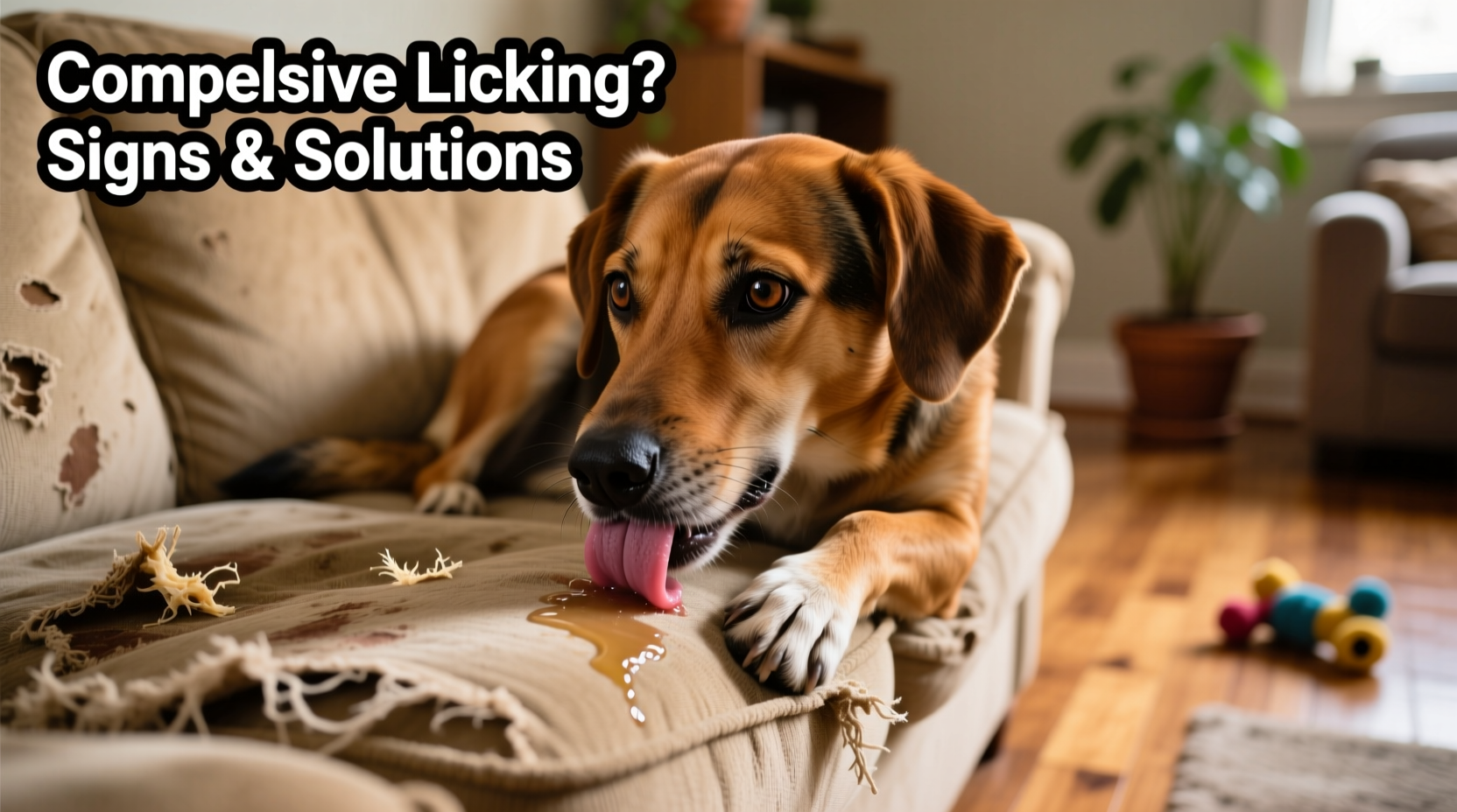 why does my dog lick the couch compulsive behavior signs and fixes
