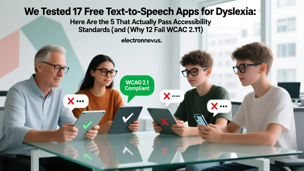 We Tested 17 Free Text-to-Speech Apps for Dyslexia: Here Are the 5 That Actually Pass Accessibility Standards (and Why 12 Fail WCAG 2.1)