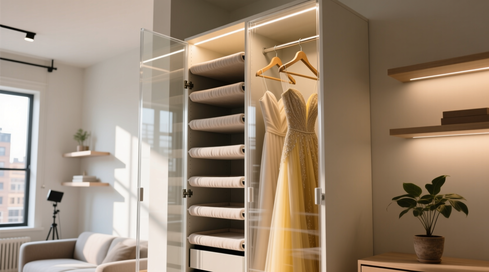 closet organization tips for formal gowns