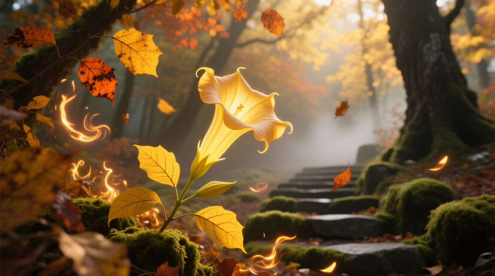 angel trumpet yellow leaves